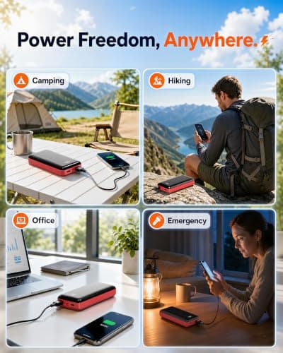 Miniatura de Power Bank 50000mAh: Carga Rápida 22.5W USB-C 6