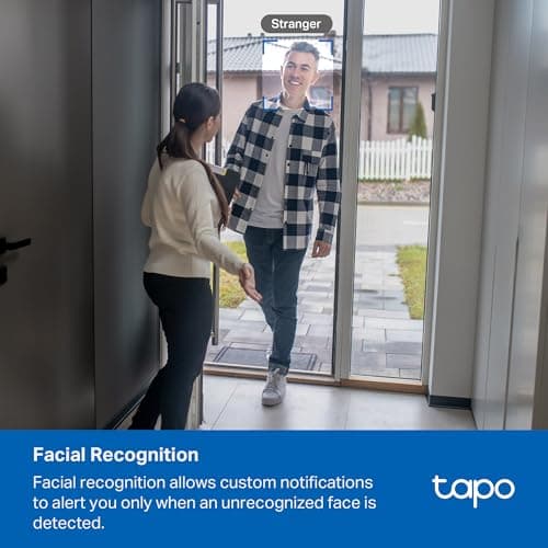 Tapo 4K Indoor Pan/Tilt Wired Security Camera - Works as a Baby Monitor, Person/Pet Detection, Facial Recognition, 360° AI Motion Tracking, Subscription-Free Local Storage or Optio thumbnail 3