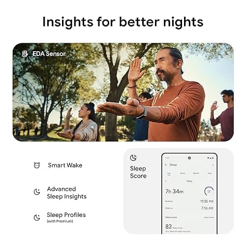 Fitbit Charge 6 Fitness Tracker with Google Apps - Heart Rate on Exercise Equipment - 3-Month Google Health Premium Membership Included - Health Tools - Gold/Coral - Small&Large Ba thumbnail 7