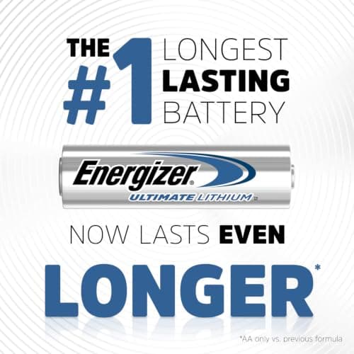 Energizer Ultimate Lithium AA Batteries (8 Pack), 1.5V Lithium Double A Batteries thumbnail 2