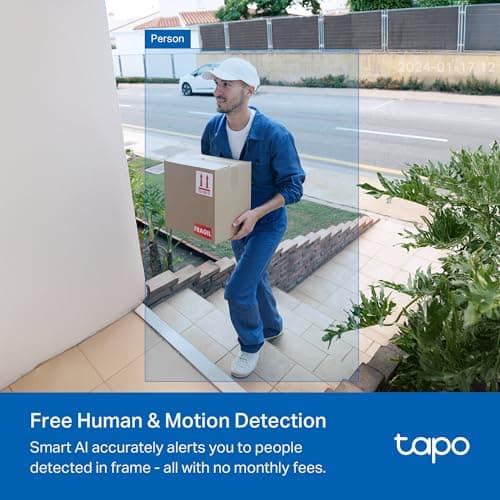 Tapo 2K Wireless Smart Video Doorbell with Chime - 160° Ultra-Wide View,Person Detection, Ring Call, 2-Way Audio, Subscription-Free Local Storage/Optional Cloud, Motion Only Alert, thumbnail 6