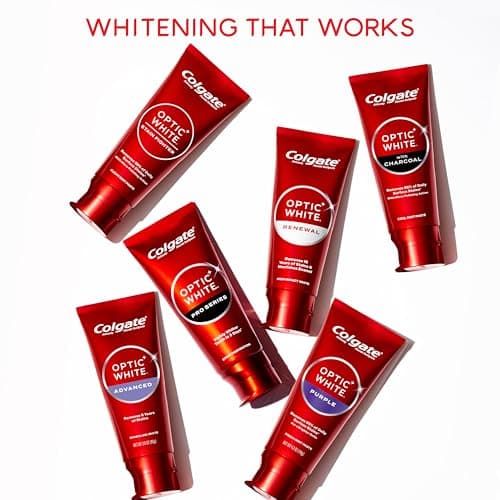 Colgate Optic White Advanced Hydrogen Peroxide Toothpaste Pack, Teeth Whitening Toothpaste, Enamel-Safe Hydrogen Peroxide Formula, Helps Remove Tea, Coffee, and Wine Stains, Icy Fr thumbnail 10