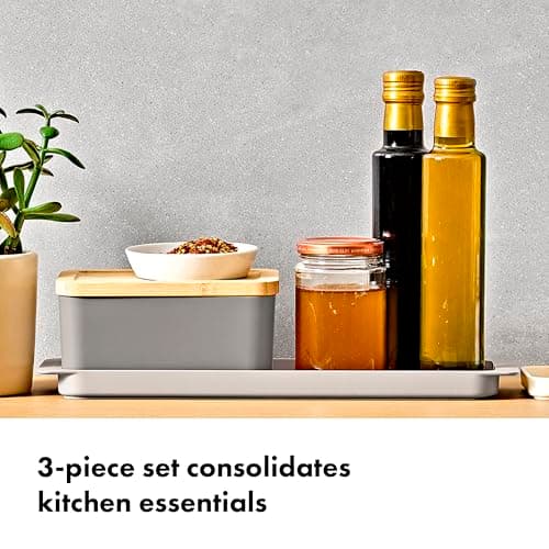 OXO 3-Piece Countertop Organizer Set, Kitchen Countertop Organizer thumbnail 2