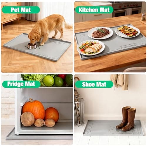 Tapete protector impermeable de silicona para debajo del fregadero (22" x 19")