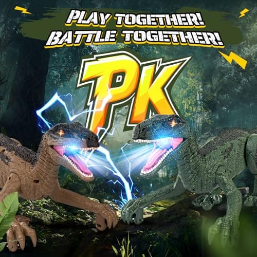 Rcfunkid Dinosaur Toys for Kids, 2.4GHz Remote Control Dinosaur with Walking, Realistic Sounds, Demo Mode, Rechargeable Jurassic Toys for 3-5, 5-7, 8-12, Birthdays, Parties, Christ thumbnail 3