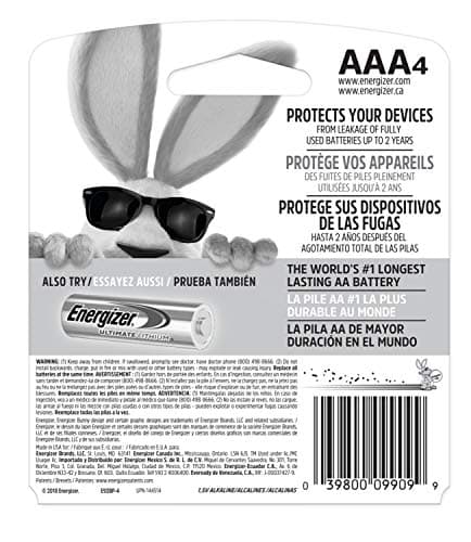 Energizer MAX AAA Batteries (4 Pack), Triple A Alkaline Batteries thumbnail 10