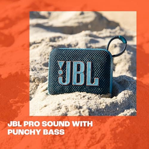 Miniatura de JBL Go 4 - Bocina Bluetooth Ultraportátil, Resistente al Agua y Polvo, Sonido Pro con Bajos Potentes, 7 Horas de Batería, Materiales Reciclados (Morado) 5