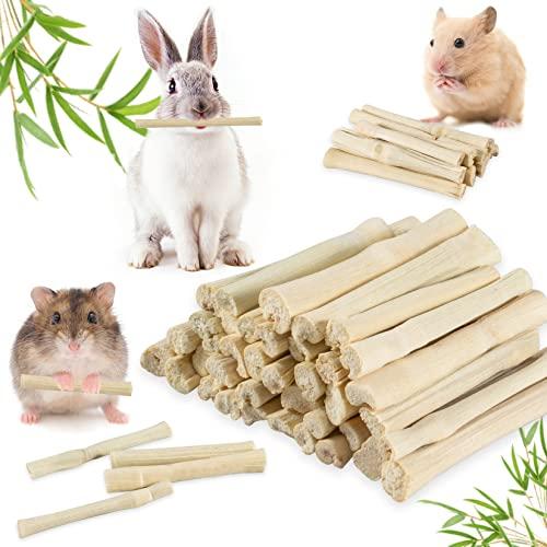 Sukh Sweet Bamboo Chew-Sticks - Natural Rabbit Bamboo Sticks Small Animal Chew Toy