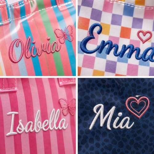 Bolsa Tote KEQHAULI Impermeable Bordada Personalizada para Mujer: Regalo Ideal