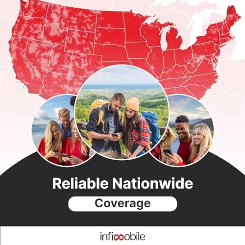 Infimobile Prepaid Unlimited Plan: 6 Months | 10GB High-Speed Data Per Month | Unlimited Data Talk & Text | Prepaid Plan Service SIM Card | Nationwide Coverage | 4G,  thumbnail 4