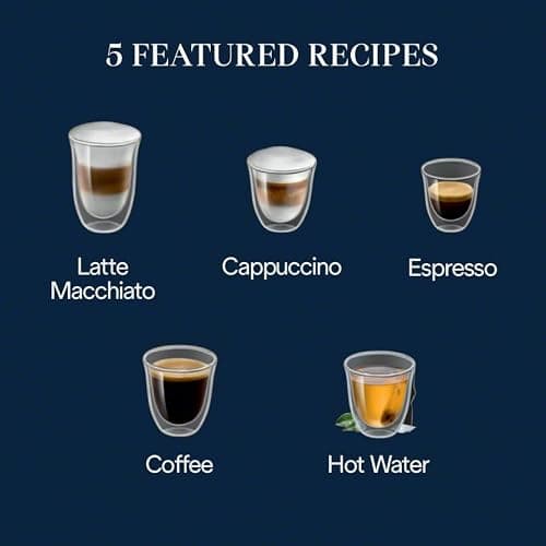 De'Longhi Magnifica Start Automatic Espresso Machine with Auto Milk Frother & Built in Grinder - 5 One-Touch Recipes, Easy-to-Clean, Home Barista Coffee Maker for Lattes, Cappuccin thumbnail 3