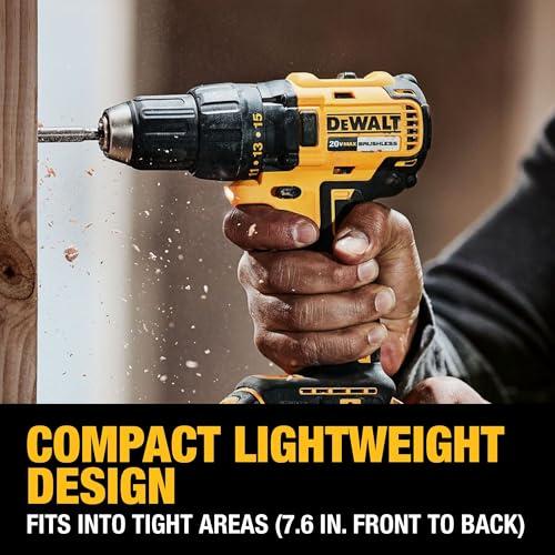Miniatura de Taladro Atornillador Inalámbrico DEWALT 20V MAX Sin Carbones, 1/2 Pulgada, Batería y Cargador Incluidos (DCD777D1) 5