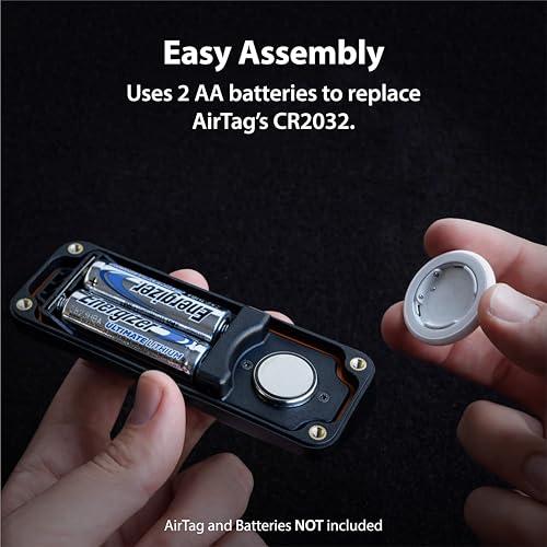 Elevation Lab AirTag 10-Year Extended Battery Case - Uses AA Batteries - 14x More Capacity Than CR2032 TimeCapsule | Waterproof, CR 2032 Battery Replacement thumbnail 3