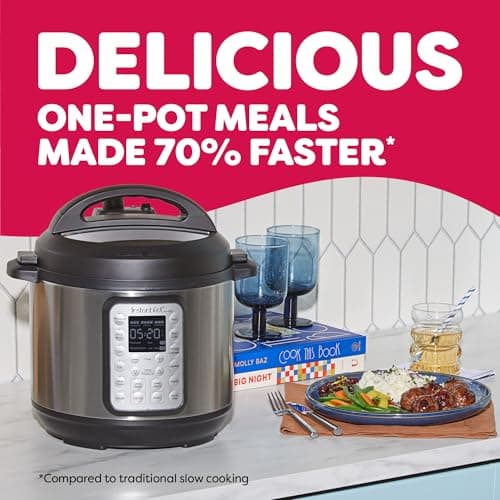 Instant Pot Duo Plus 9-in-1 Multicooker, Pressure Cooker, Slow Cook, Rice Maker, Steamer, Sauté, Yogurt, Warmer & Sterilizer, Includes App with Over 800 Recipes, Stainless Steel, 6 thumbnail 7