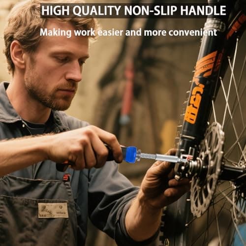 WOOPHEN Multi-bit Screwdriver 13-in-1 Screw Driver Adjustable Mini Screwdriver Set Multitool All in One with Torx Security, Phillips, Hex, Flat Head, Square and 1/4 Nut Driver (Blu thumbnail 8