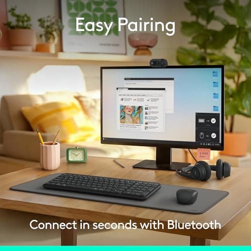 Teclado Inalámbrico Bluetooth Logitech K250 Compacto con Teclado Numérico, Grafito (Como Nuevo)