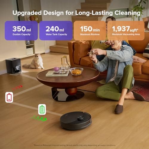 Robot aspirador y trapeador Roborock Q10 S5+ con base de autovaciado (Negro)