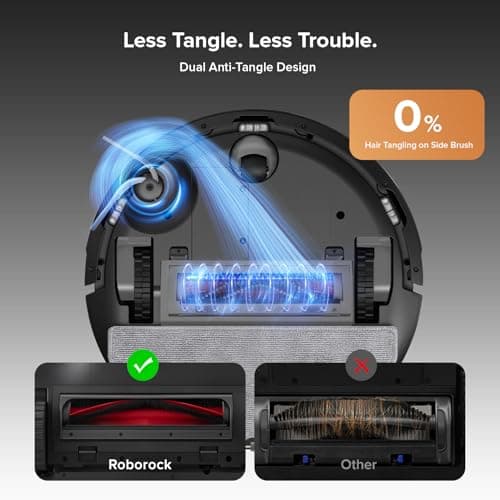 Robot aspirador y trapeador Roborock Q10 S5+ con base de autovaciado (Negro)