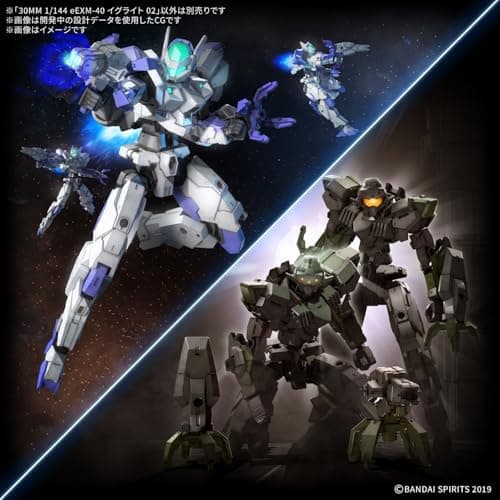 Bandai Hobby - 30 Minute Missions - #72 eEXM-40 IGLIGHT 02 30 MM 1/144 Model Kit thumbnail 9
