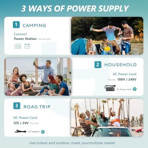 EUHOMY 12 Volt Refrigerator, 19QT(18L) Compressor Electric Cooler APP Control, Car Fridge -4℉~68℉, Portable Refrigerator 12/24V DC 110-240V AC, Portable Freezer for Camping, Boat,  thumbnail 9