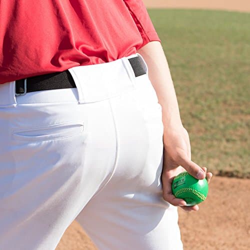 Champion Sports Baseball/Softball Uniform Belt - Comfort Nylon Stretch Fit Uniform Belt - Durable Leather Tab - Adult "22-46 Inches" - Black thumbnail 5