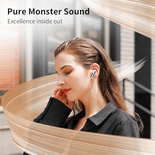 Miniatura de Audífonos Inalámbricos Monster N-Lite 203 AirLinks Plata: Bluetooth 5.3, HiFi, 30H, IPX6 2