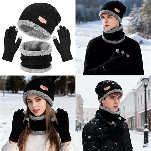 Miniatura de Set de Invierno: Gorro, Bufanda y Guantes Táctiles 8