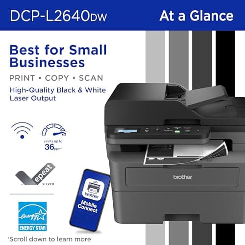 Miniatura de Brother DCP-L2640DW Impresora Láser Multifunción Monocromática Inalámbrica (Renovada) 2