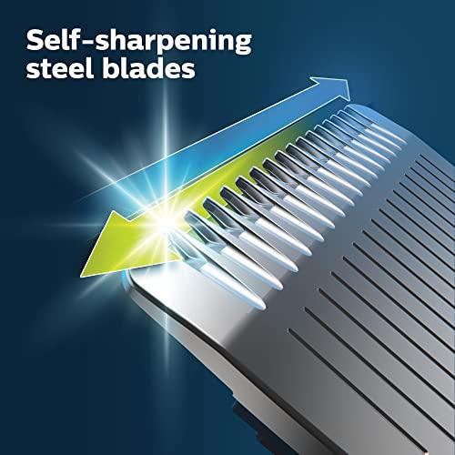 Philips Norelco Multigroom 5000 Series, All-in-One Trimmer and Hair Clipper, 18-Piece Men's Grooming Kit for Beard, Face, Hair, Body and Intimate Areas, No Blade Oil Needed, Model 