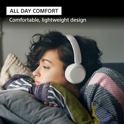 Sony WH-CH520 Wireless Headphones Bluetooth On-Ear Headset with Microphone and up to 50 Hours Battery Life with Quick Charging, Blue thumbnail 4