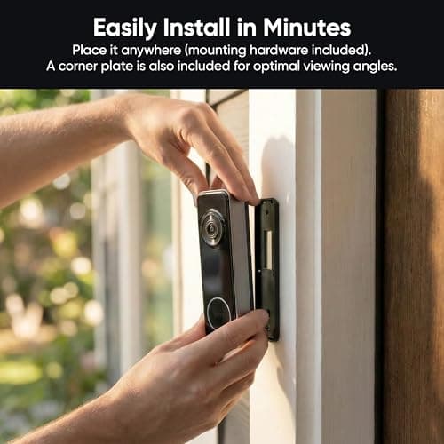 Wyze Battery Video Doorbell Wireless Camera, 1536x1536 HD+ with Color Night Vision, 2-Way Audio, 1:1 Head-to-Toe View, Person/Vehicle/Package Monitor, Wire-Free/Wired Option, 1 Min thumbnail 9