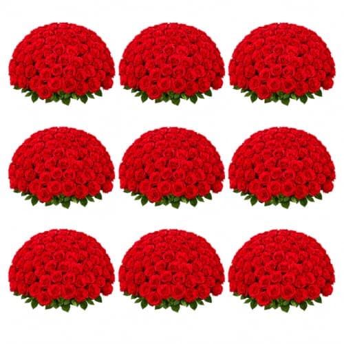 102 Rosas Artificiales Blancas a Granel LetuoClips