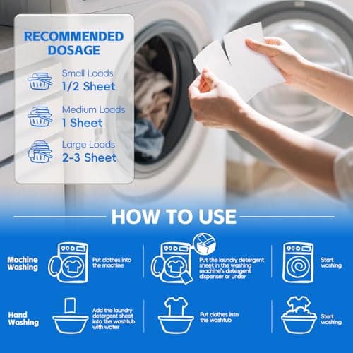 BellaLuce Laundry Detergent Sheets - Lavender Scent, 400 Loads