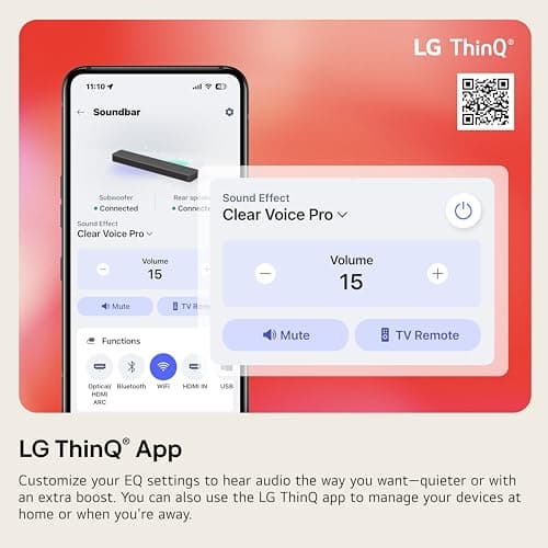 LG S60T 3.1 ch. Soundbar with Wireless Subwoofer, Dolby Audio, TV Synergy, Wow Interface, AI Sound Pro thumbnail 8
