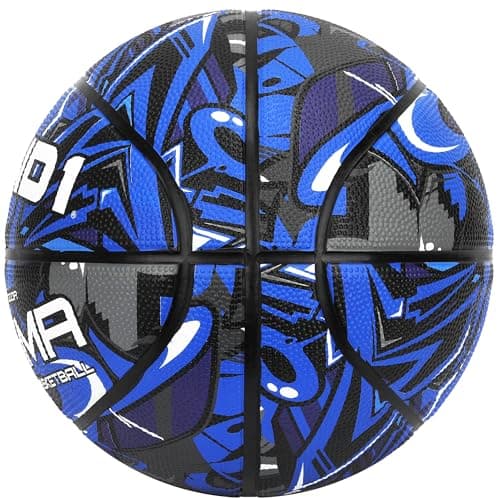 AND1 Enigma 27.5 Basketball: Rubber Streetball for Indoor and Outdoor Use, Deep Channel Construction and Durability, Includes 10” Pump thumbnail 2