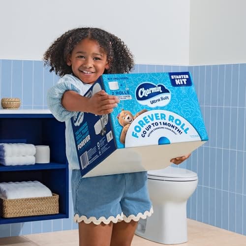 Charmin Toilet Paper Ultra Soft, Forever Roll Starter Kit, 1 Holder, 2 Rolls, 2-ply Bath Tissue thumbnail 8