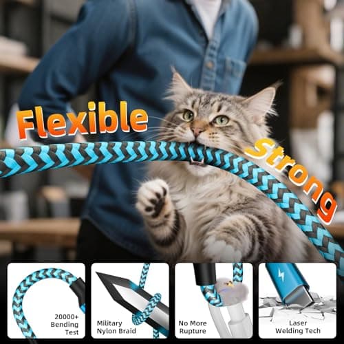 Travel USB C 4 in 1 Charging Cords,Four Type C Ports Mulit Charging Cable