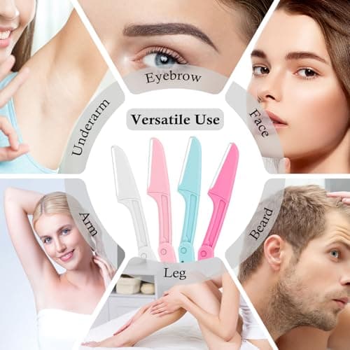 Set de 12 rastrillos dermaplaning para rostro y cejas