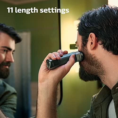 Philips Norelco Multigroom 5000 Series, All-in-One Trimmer and Hair Clipper, 18-Piece Men's Grooming Kit for Beard, Face, Hair, Body and Intimate Areas, No Blade Oil Needed, Model 