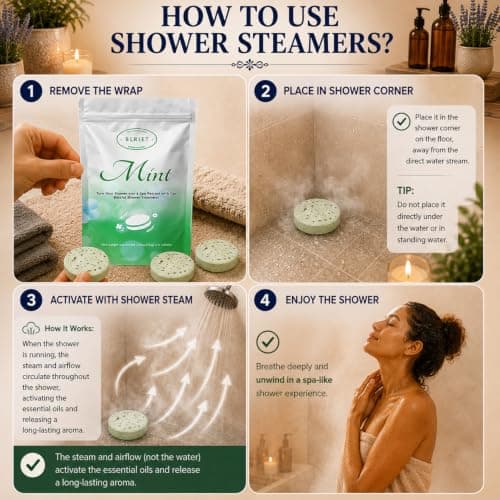 Blriet Shower Steamers Aromatherapy 18 Pack Gifts for Women Mom Wife | Teen Girls Christmas White Elephant Gift Stocking Stuffers Spa Natural Essential Oils Stress Relief Eucalyptus Mint Lavender