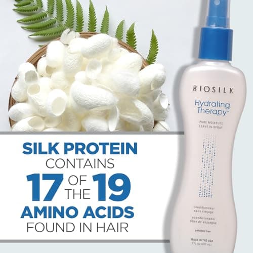 BioSilk Hydrating Therapy Pure Moisture, Leave-In Hair Spray for Frizz Control & Hydration, Adds Shine, Replenishes Hair Moisture, Sulfate-Free, Paraben-Free, Cruelty-Free, 7 Oz thumbnail 5