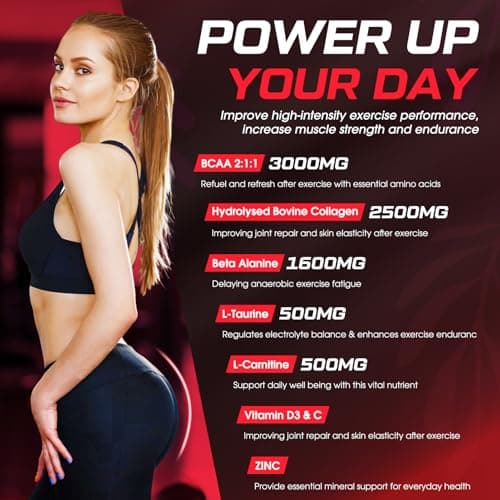 Creatine for Women, 6000mg Creatine Monohydrate Gummies with Collagen, BCAA