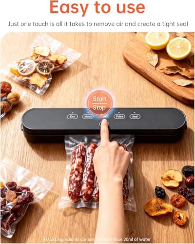 Vacuum Sealer for Food, 4-in-1 Food Sealer Machine Digital Timer