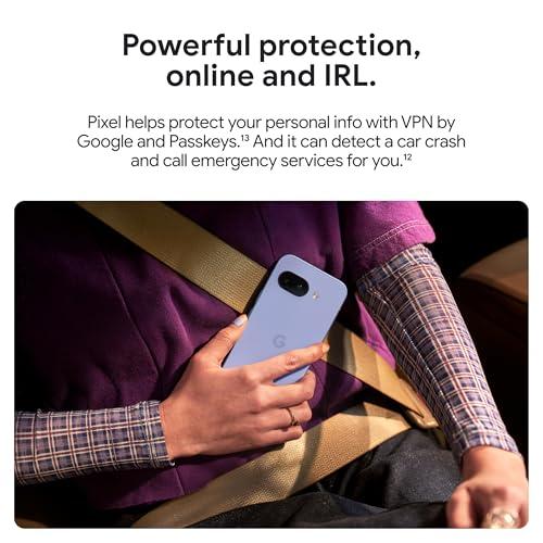 Google Pixel 9a con Gemini - Desbloqueado, Cámara Increíble y Seguridad Avanzada (128 GB, Porcelana)