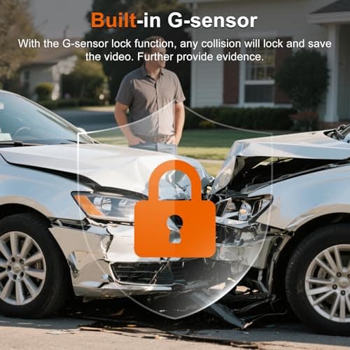 Miniatura de Cámara para Coche 4 Pulgadas HD 1080p con Visión Nocturna, Gran Angular y Sensor G – Vigilancia 24H 5