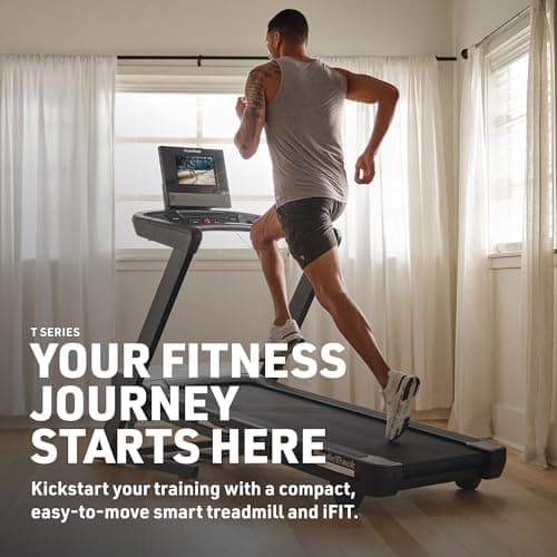NordicTrack T Series 10 Treadmill with 10" Tilting Touchscreen and Compact Design thumbnail 8
