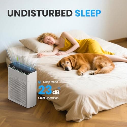 FLANUR Air Purifiers for Home Large Room Up to 1690 ft² Double-sided Air Inlet Smart WiFi Alexa Compatible PM 2.5 Air Quality Monitor for Smoke and Odor 23dB Quiet 1 Pack+2 Pack HE