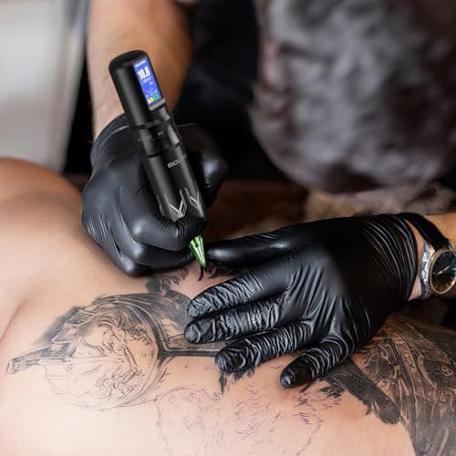 Tattoo Gun,Complete Tattoo Kit with 7 Stroke Lengths,Powerful Battery with Color Wallpaper Guide Wireless Tattoo Gun Kit,Practice Skin,Transfer Paper for Beginners SL-TKE200A-1-USA thumbnail 6