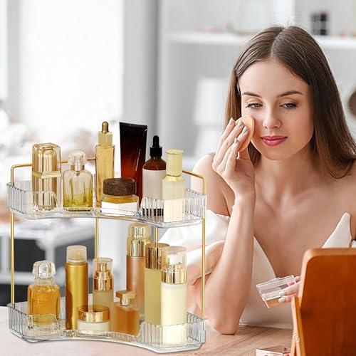 Organizador Esquinero de Baño Weidace de 2 Niveles, Blanco