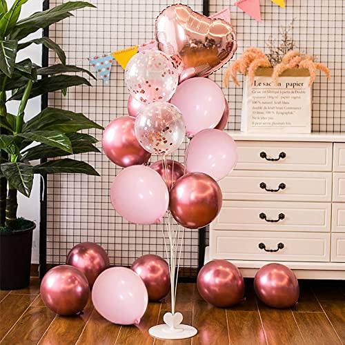 Miniatura de Kit de Globos CAKKA para San Valentín: Corazones, Oro Rosa y Pétalos 5